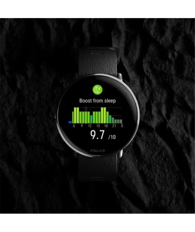 Relógio Polar Ignite 3 Titânio Silicone Preto