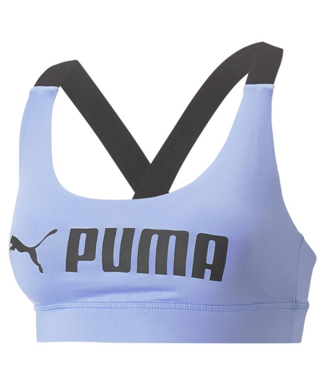 Camiseta De Fitness Puma Mid Impact Fit Mujer Elektro Purple