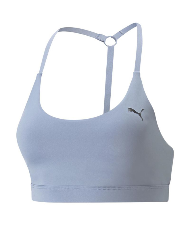 Camiseta De Yoga Puma Studio Ultrabare Str Mulher Cinza filtrado