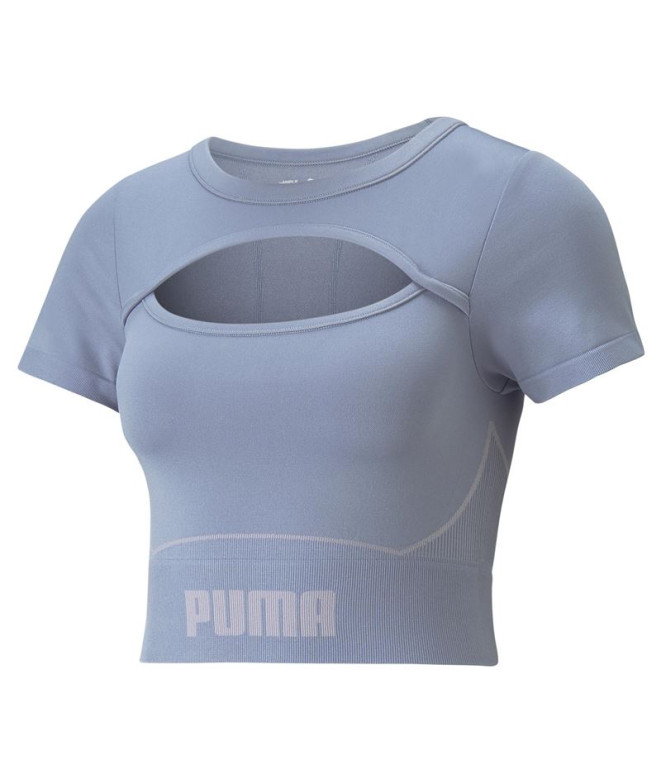 Camisola de fitness feminina Puma Formknit Seamless Ba Cinzento filtrado