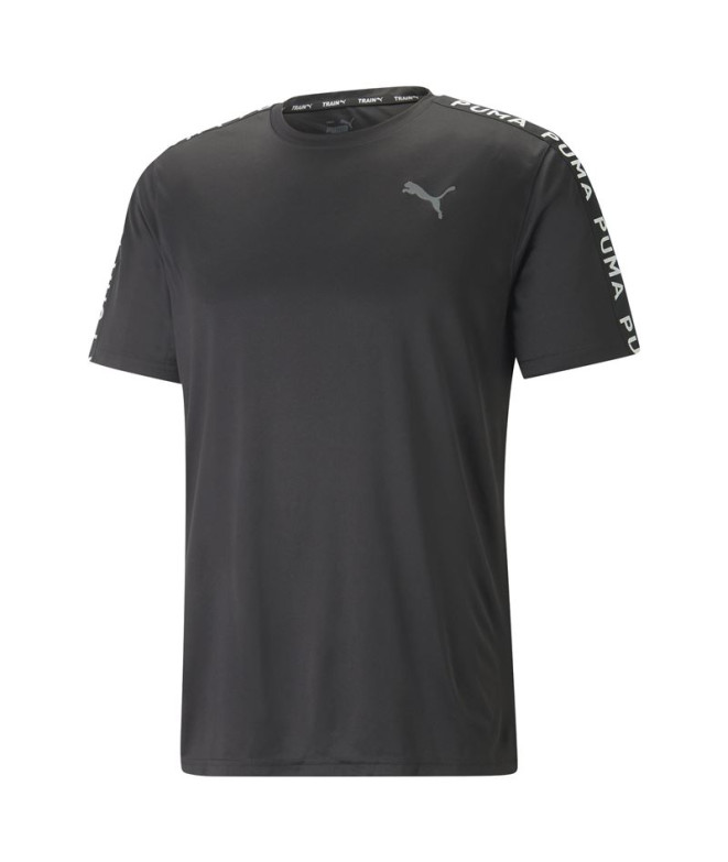 Camiseta De Fitness Puma Fit Taped Negro