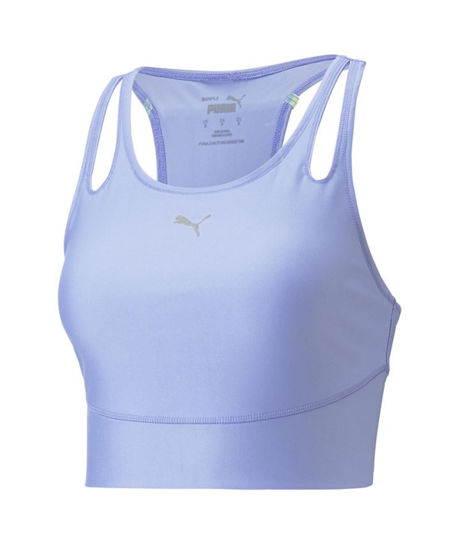 Camiseta De Running Puma Run Ultraform Crop T Mujer Elektro Purple