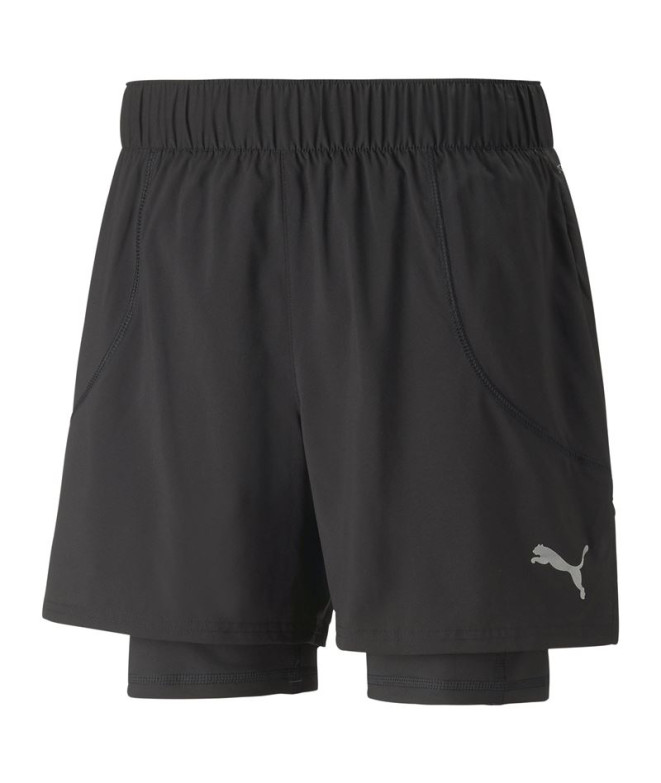 Calça De Running Puma Run 2In1 5" Preto