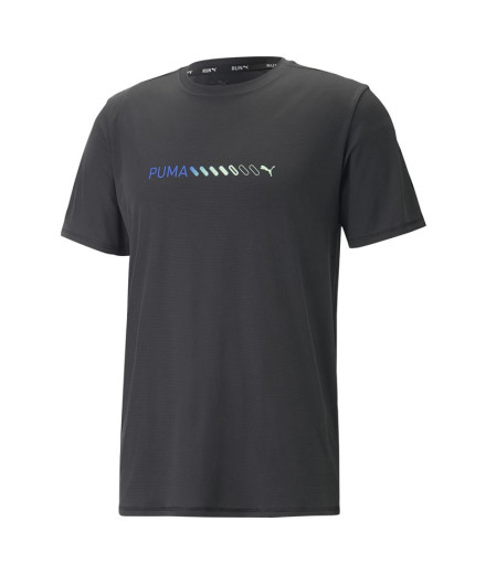 Camiseta De Running T-shirt preta com logótipo Puma Run...