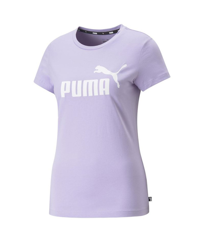 Camiseta Puma Ess Logo (S) Mujer Vivid Morado