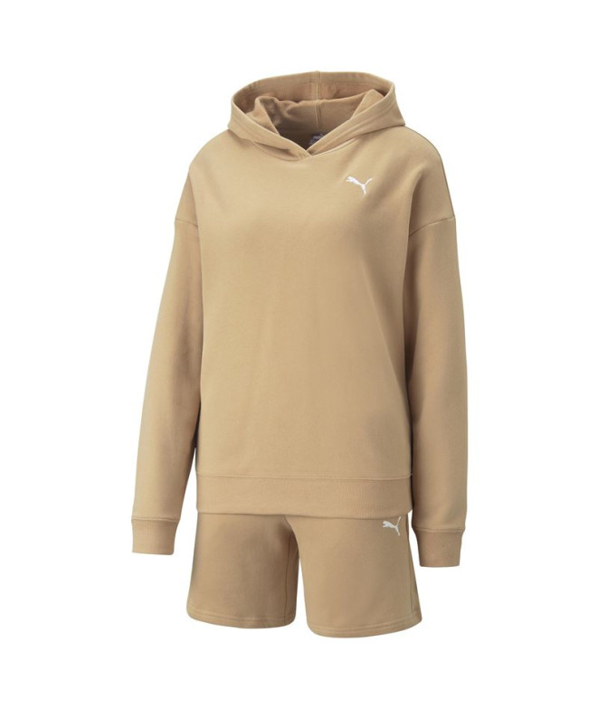 Fato de treino Mulher Puma Loungewear Sui Dusty Tan