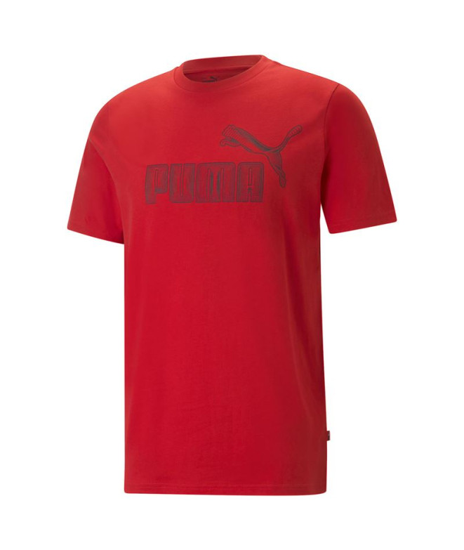 T-shirt rouge Puma Graphics No. 1 Logo For All Time
