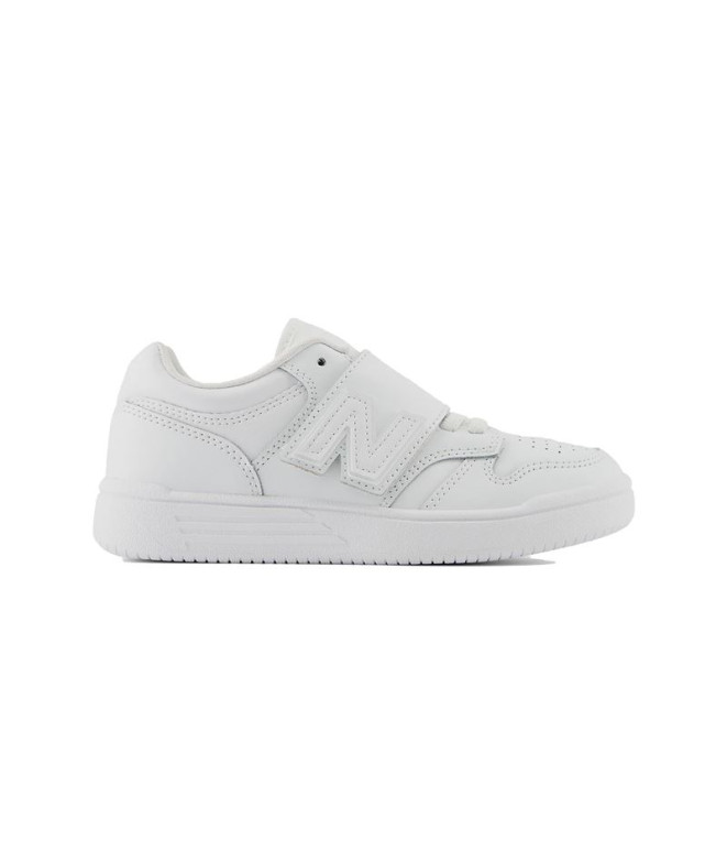 Zapatillas New Balance 480 Bungee Lace with Top Strap White Infantil