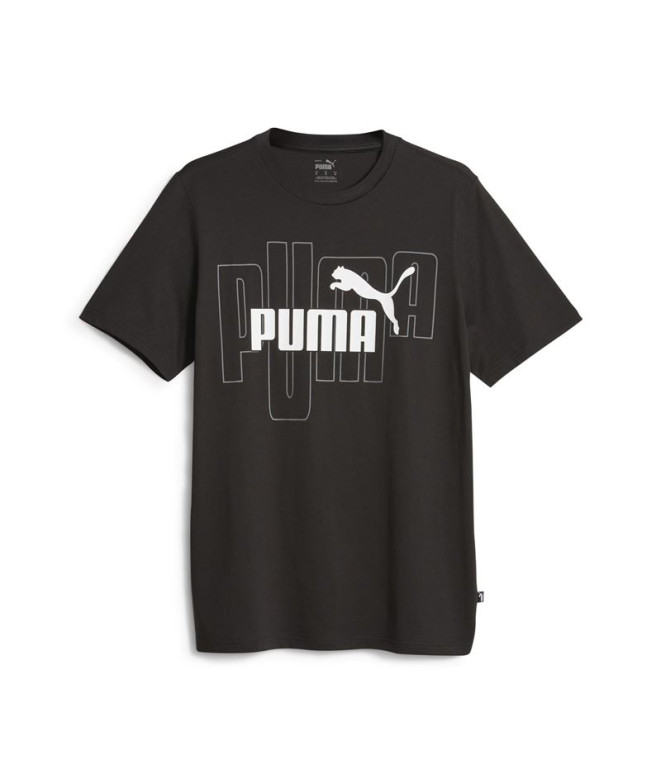 T-shirt de homem com logótipo Puma Graphiccs No. 1