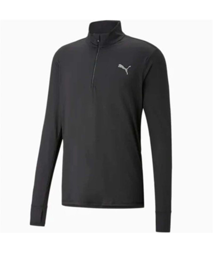 T-shirt Running De Puma Run Favorite 1/4 Zip Noir