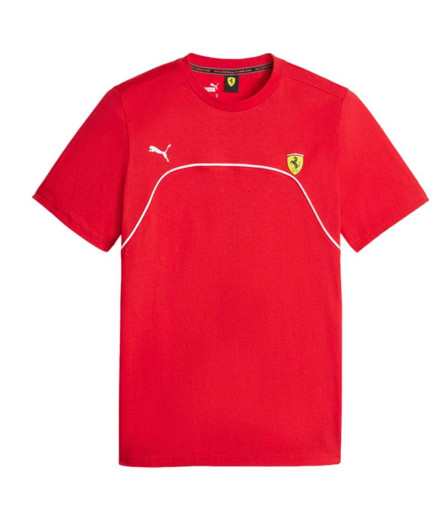 T-shirt décontracté homme Puma Ferrari Race Rosso Corsa