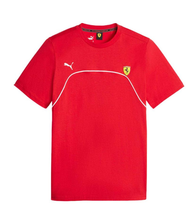 T-shirt casual Puma Ferrari Race Rosso Corsa para homem