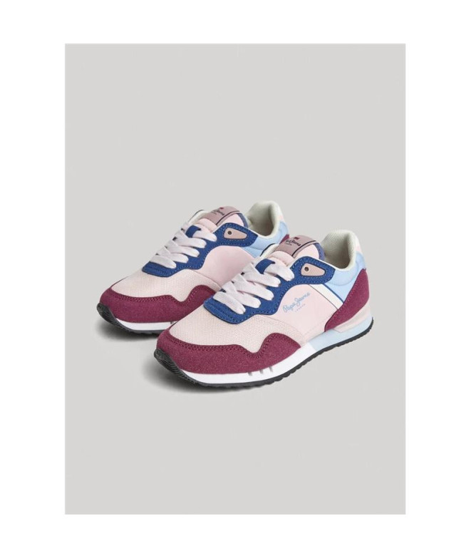 Zapatillas London Classic Crushed Berry Red Niña