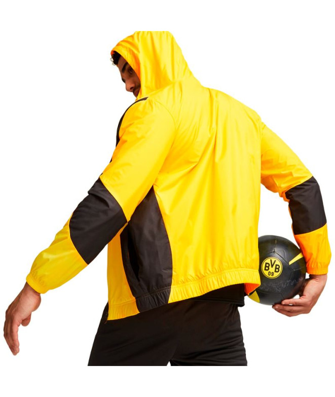 Veste de football Puma Bvb Prematch Woven A Hommes
