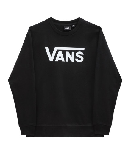 Sudadera Vans Drop V Logo BFF Crew Black/White Mujer