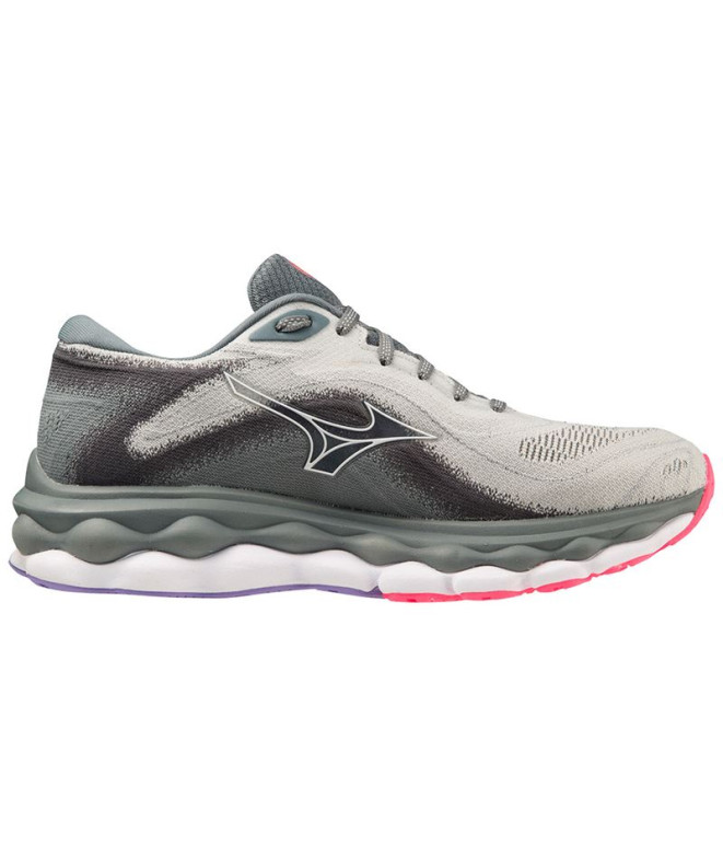 Chaussures par Running Mizuno Wave Sky 7 Grey Femme