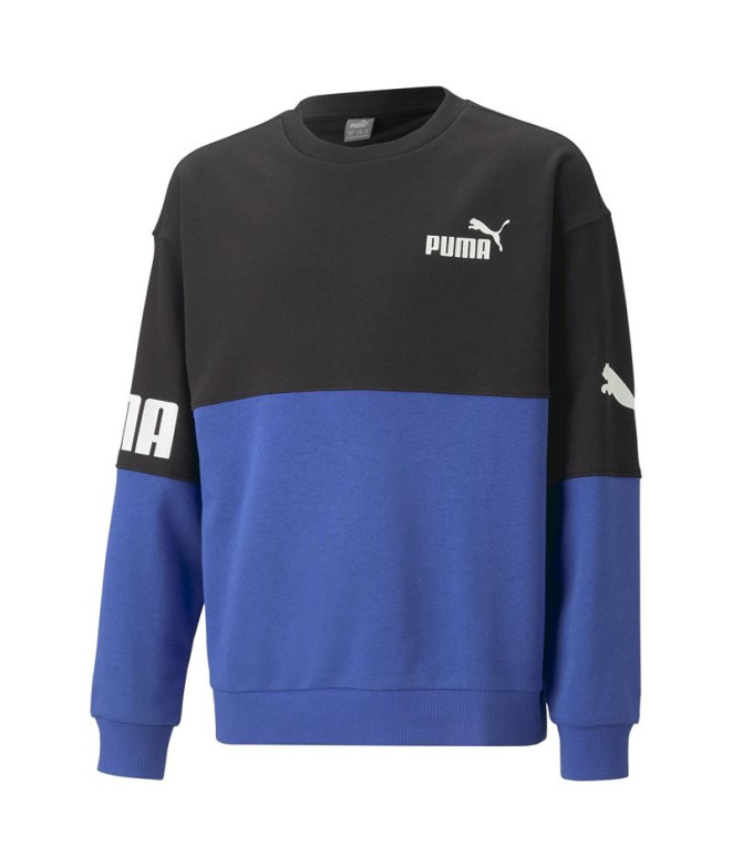 Moletom Menino Puma Power Crew Tr B Royal