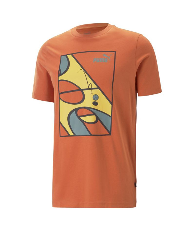 T-shirt Puma Graphics Court Chili Powder