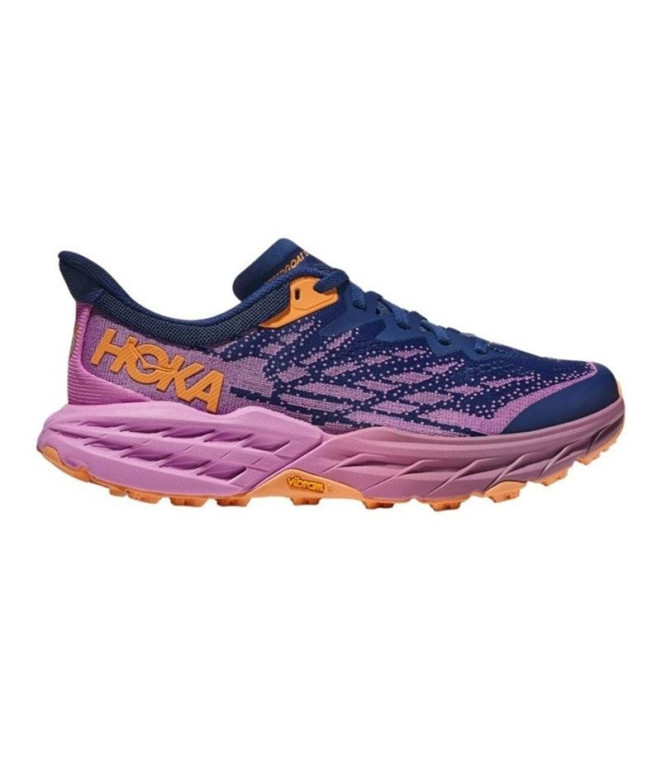 Trail Running Chaussures HOKA Speedgoat 5 Blue/Cyclamen Women's