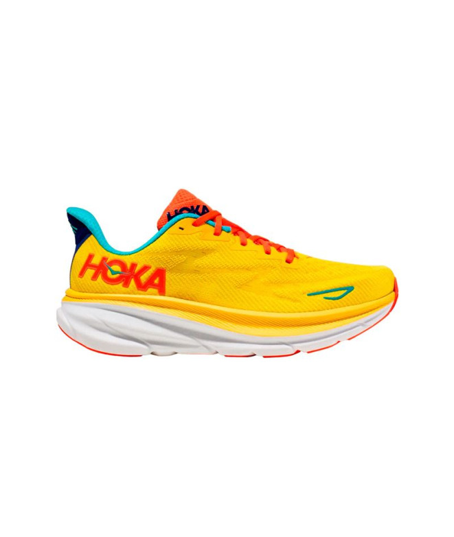Chaussures de running HOKA Clifton 9 Passion Fruit/Maize Chaussures Hommes