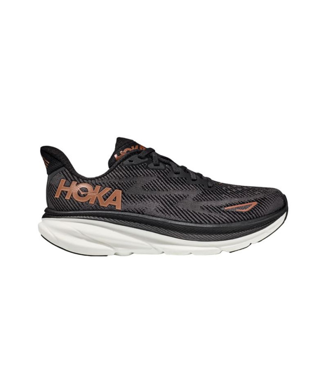 Chaussures de running HOKA Clifton 9 Noir/Cuivre Chaussures Femme