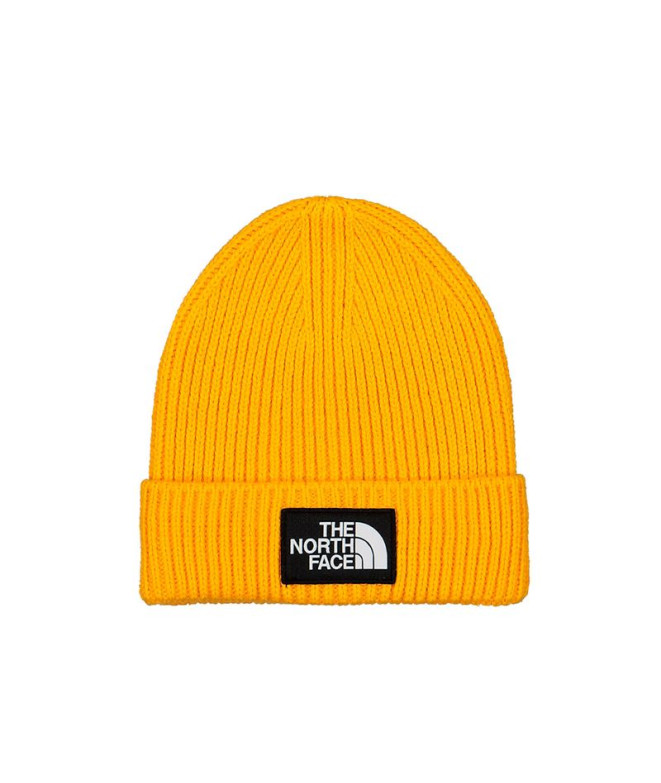 Chapeau Mountain Hat The North Face Logo Box Cuffed Yellow