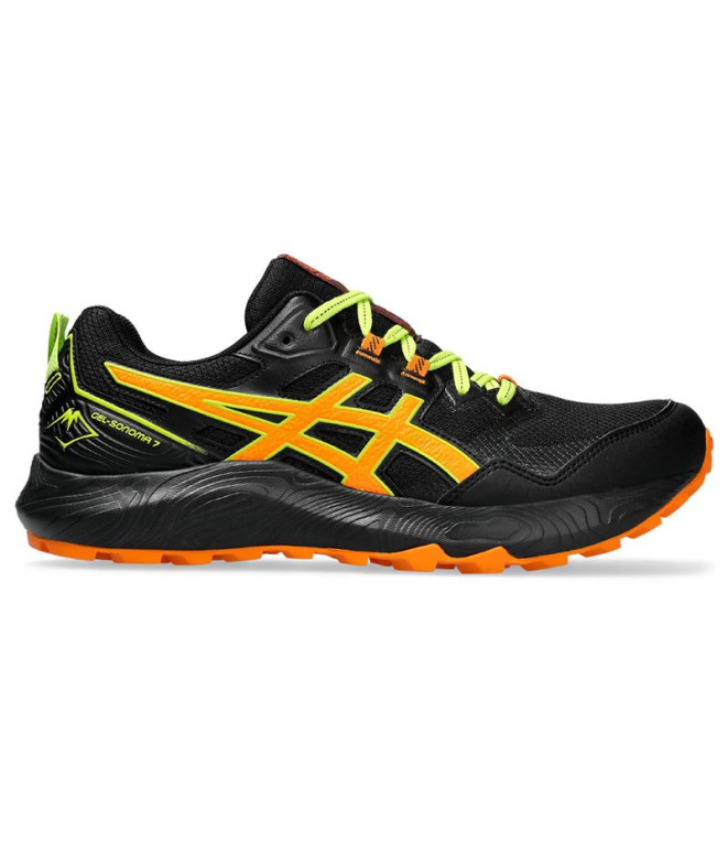 Zapatillas de Running ASICS Gel-Sonoma 7 Hombre Negro/Bright Naranja