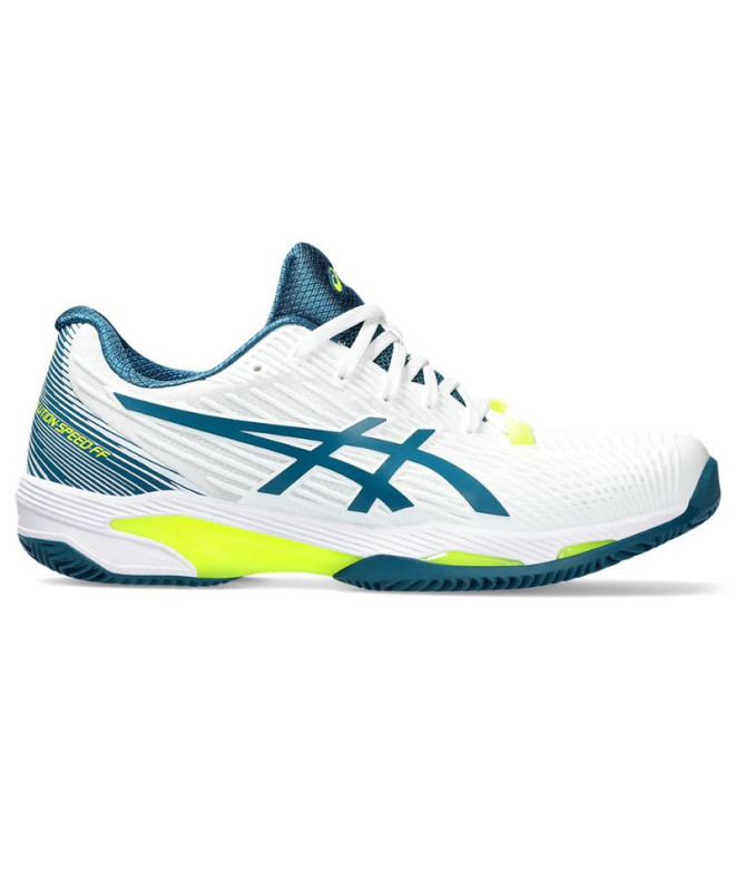 ASICS Solution Speed Ff 2 Clay Chaussures de Tennis Hommes Blancs/Tarie ravissante