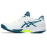 Zapatillas de Tenis ASICS Solution Speed Ff 2 Clay Hombre Blanco/Restful Teal