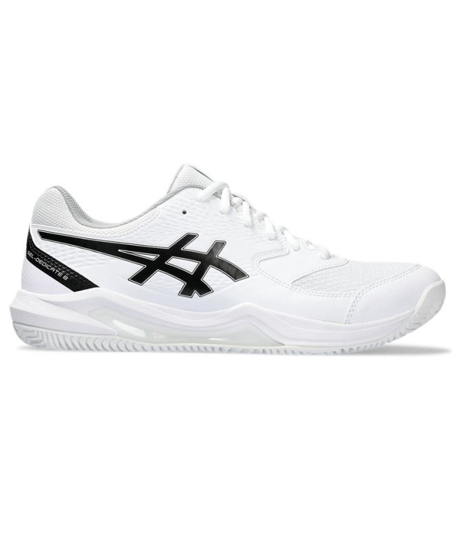 Zapatillas de Tenis ASICS Gel-Dedicate 8 Clay Hombre Blanco/Negro