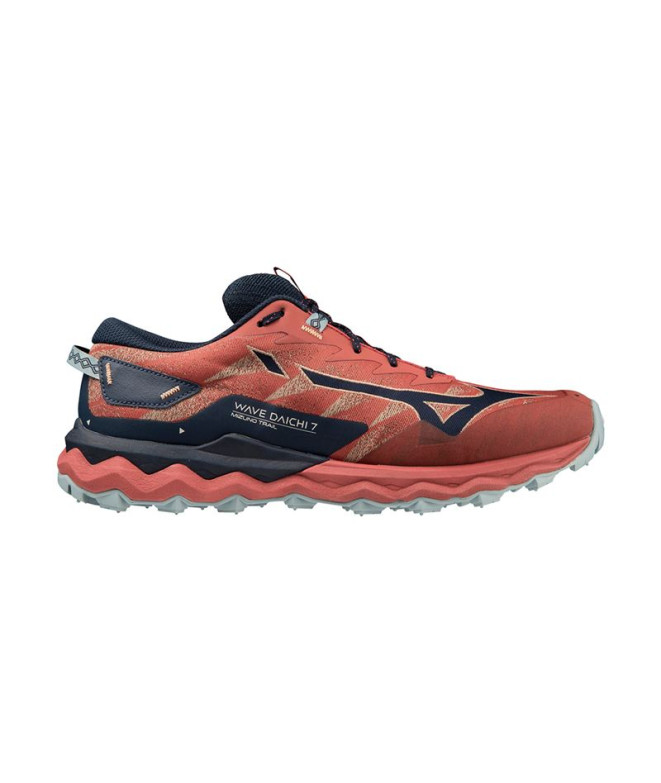 Chaussures par Trail Mizuno Wave Daichi 7 Tile red Homme