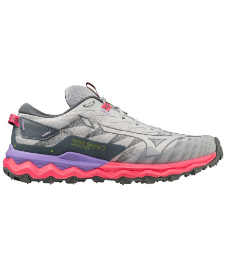 Zapatillas de Trail Mizuno Wave Daichi 7 Gris Mujer