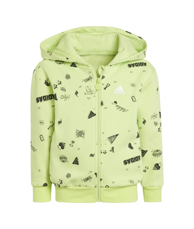 Fato de treino adidas Infantil Lk Bluv Q3 Verde