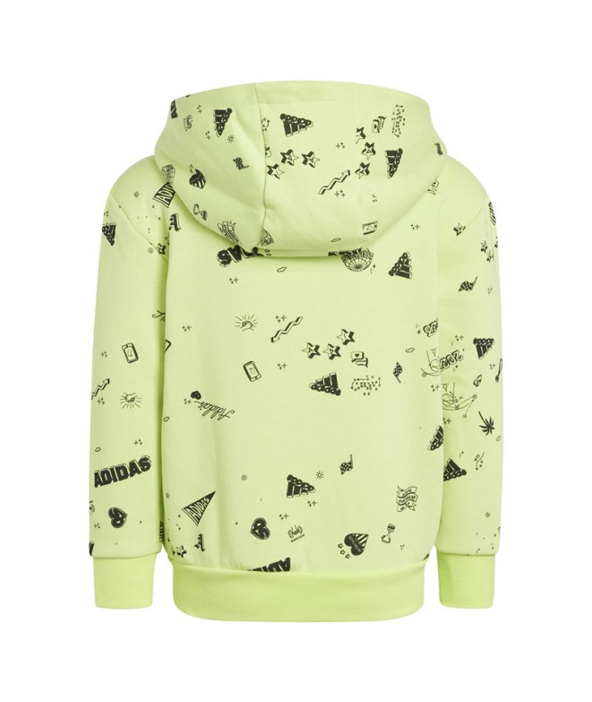Survêtement adidas Enfant Lk Bluv Q3 Green