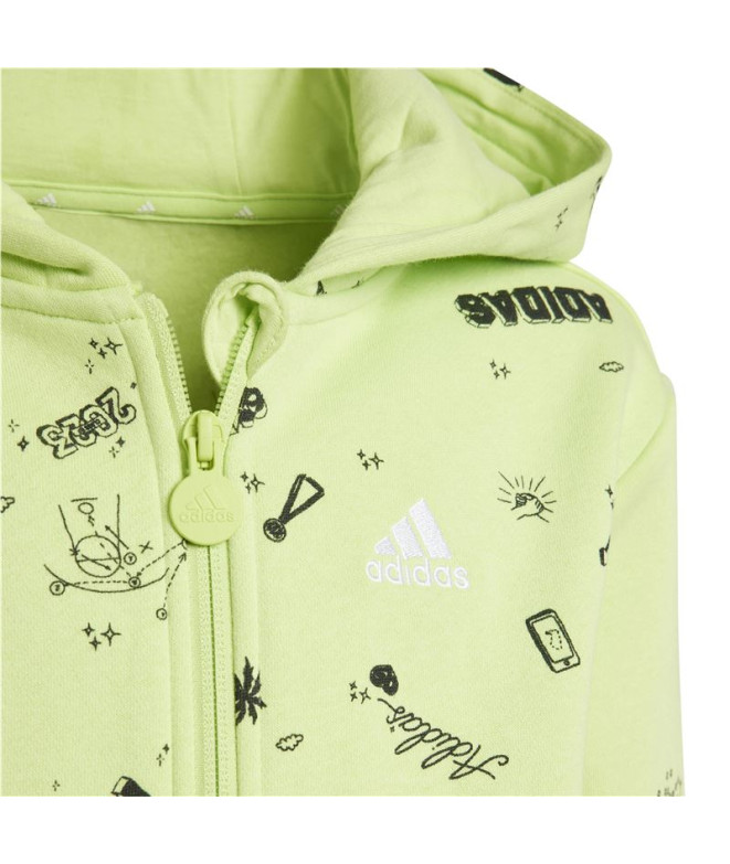 Fato de treino adidas Infantil Lk Bluv Q3 Verde