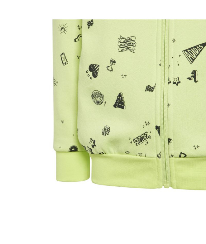 Survêtement adidas Enfant Lk Bluv Q3 Green