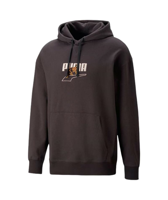 Sweatshirt Puma Downtown Graphic para homem Preto