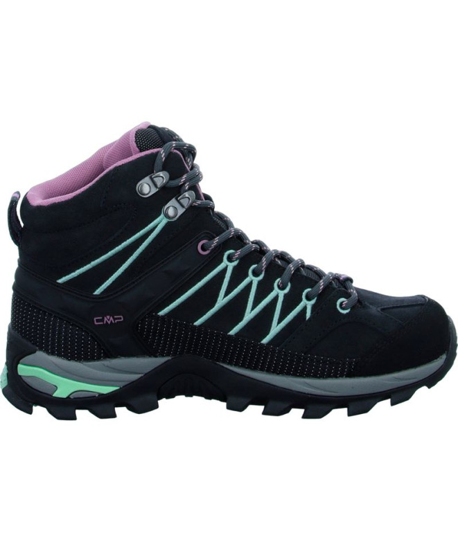 Mountain Chaussures Campagnolo Rigel Mid Trekking Wp Femme Gris foncé