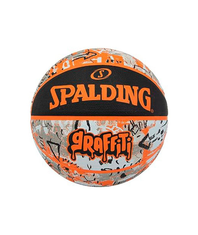 Balle Basket-ball Spalding par Orange Graffiti Sz5 Caoutchouc
