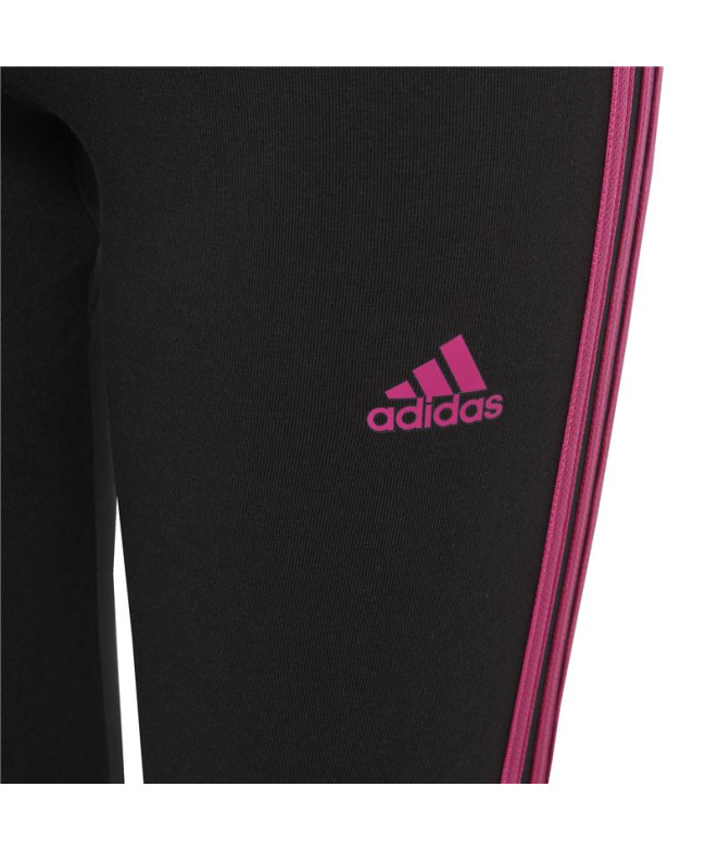 Collants adidas 3 Stripes Kids Preto