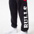 Calças New Era NBA Bloco de cores Chicago Bulls Preto Homem