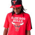 Camiseta New Era Bloco de cor NBA Chicago Bulls Vermelho Homem