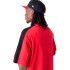 Camiseta New Era Bloco de cor NBA Chicago Bulls Vermelho Homem