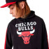 Sweatshirt New Era NBA Bloco de cores Chicago Bulls Preto Homem