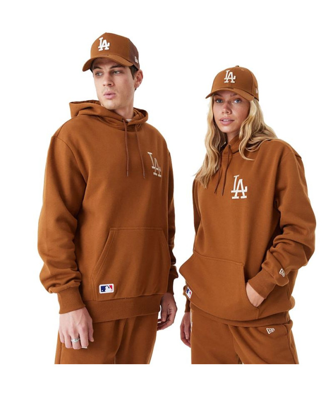 Sweatshirt New Era League Essentials LA Dodgers Dk Beige Hommes