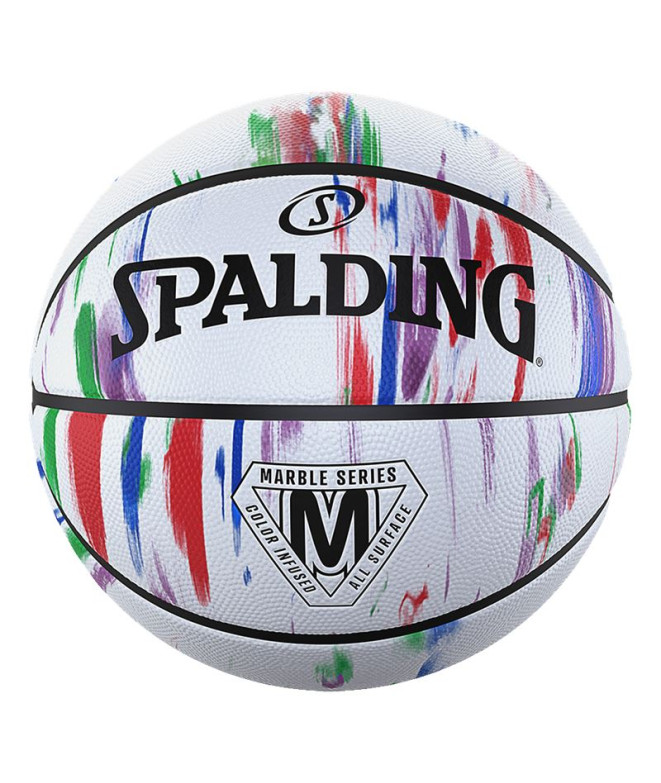 Basketball Spalding Marble Series Rainbow Sz5 Rubber Basketball