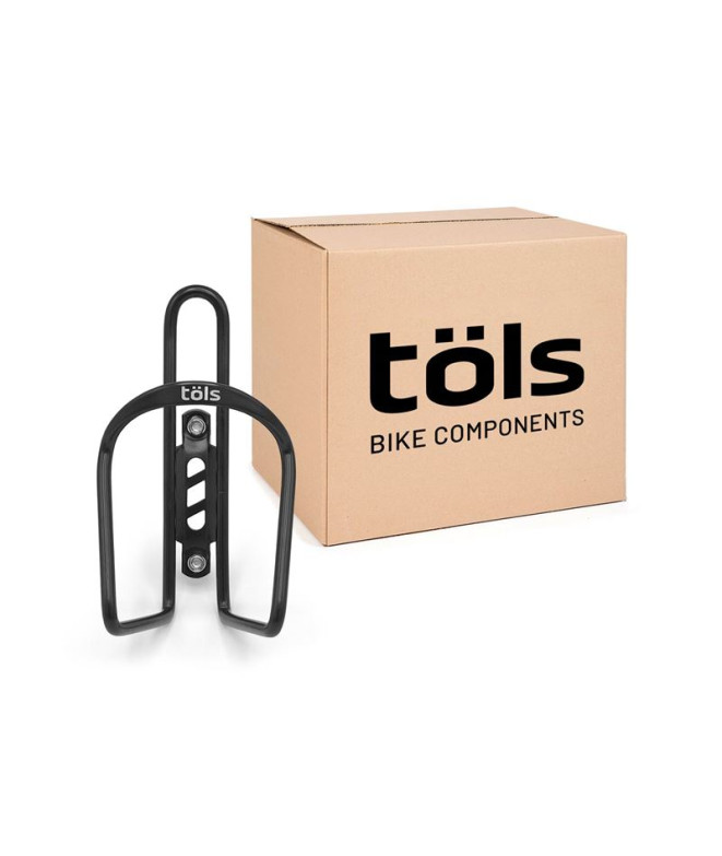 Soporte de botella de ciclismo Tols Aluminio Negro