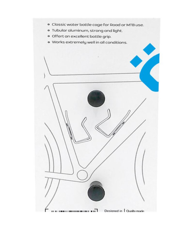 Support bouteille cyclisme Tols en aluminium noir