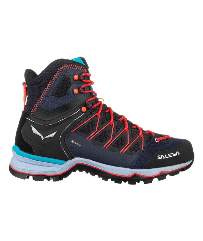 Chaussures Montagne Salewa Ws Mtn Trainer Lite Mid Gtx Femme Premium Navy