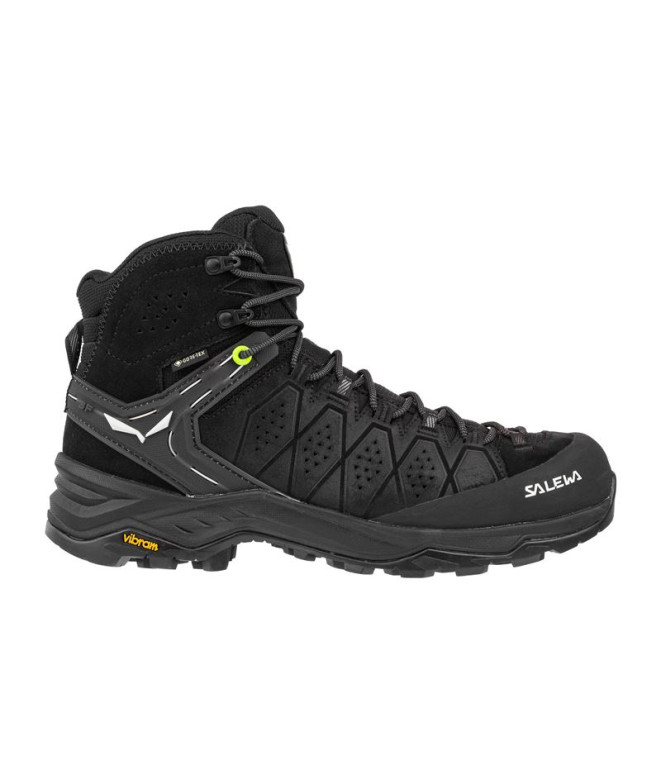 Sapatilhas de Montanha Salewa Ms Alp Trainer 2 Mid Gtx Homem Preto/Preto